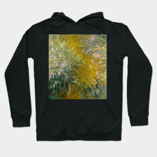 The Path through the Irises by Claude Monet Hoodie